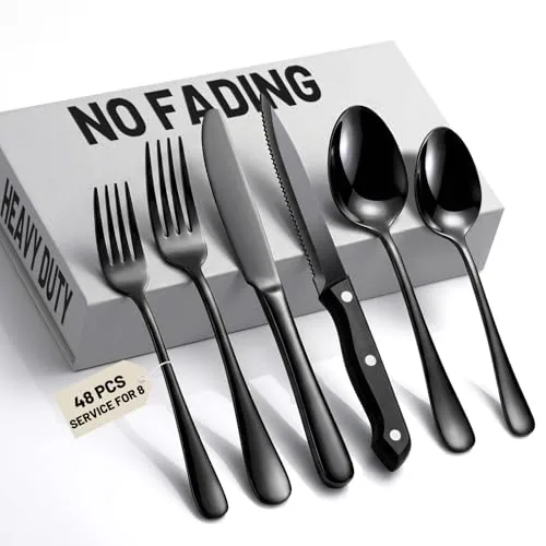 The Best Black Silverware Set for Every Table